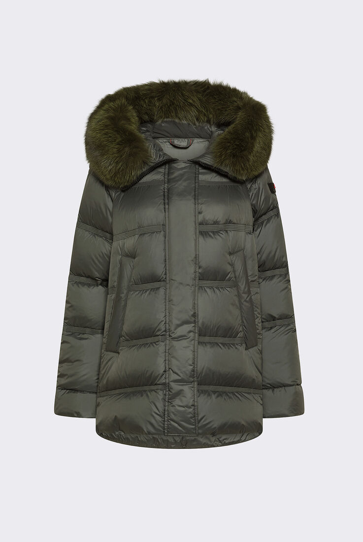Puffer Jacket with Fur Edging  Peuterey - medium