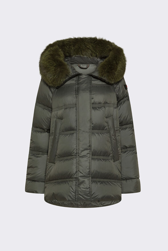 Puffer Jacket with Fur Edging  Peuterey - medium