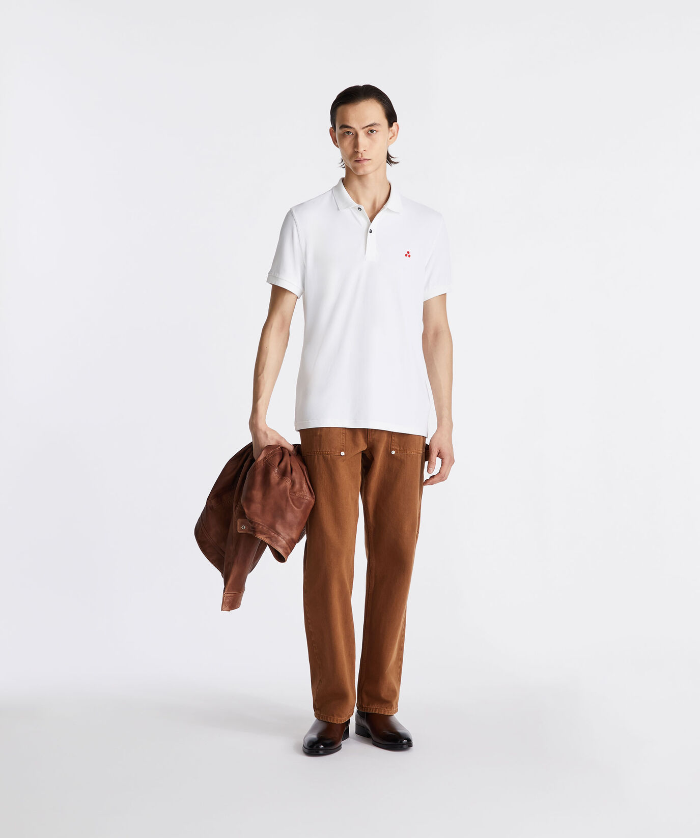 Polo en piqu&eacute; stretch de nylon  Peuterey - large image number 0