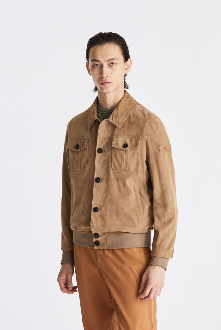 Suede jacket with horn effect buttons  Peuterey - medium