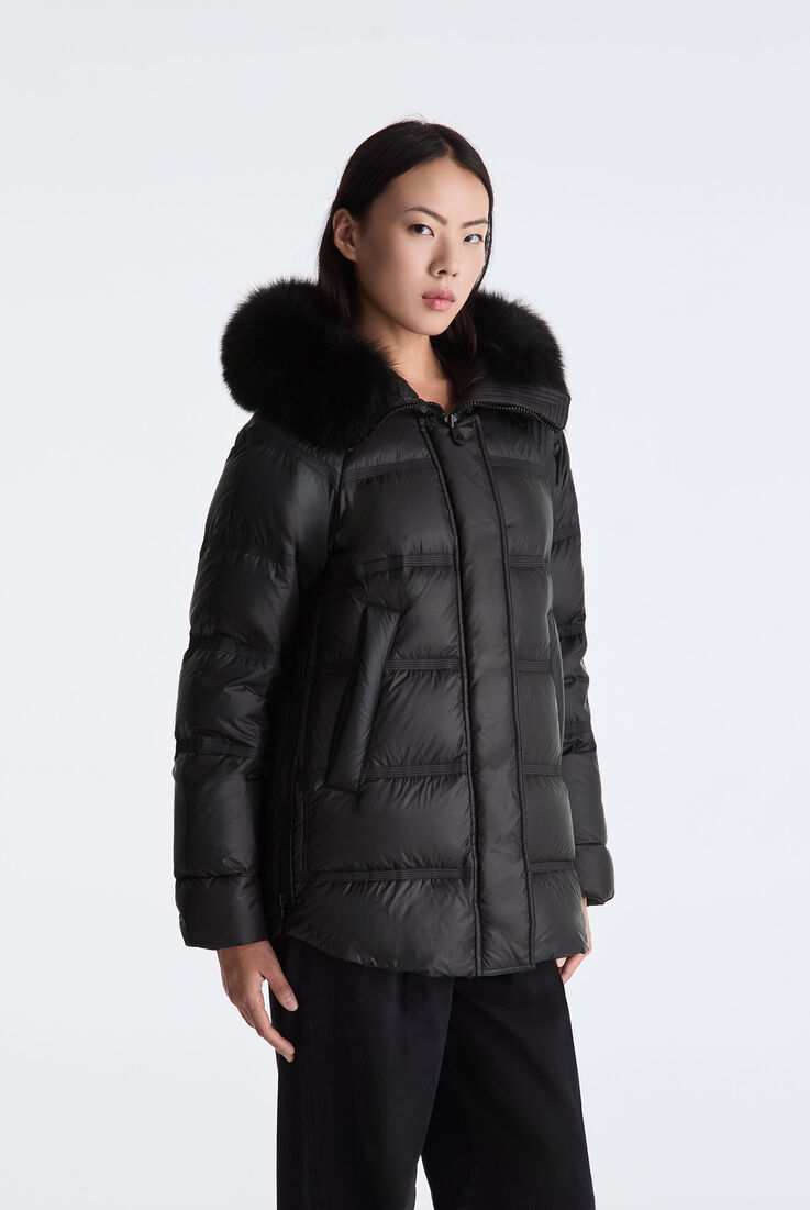Puffer Jacket with Fur Edging  Peuterey - medium