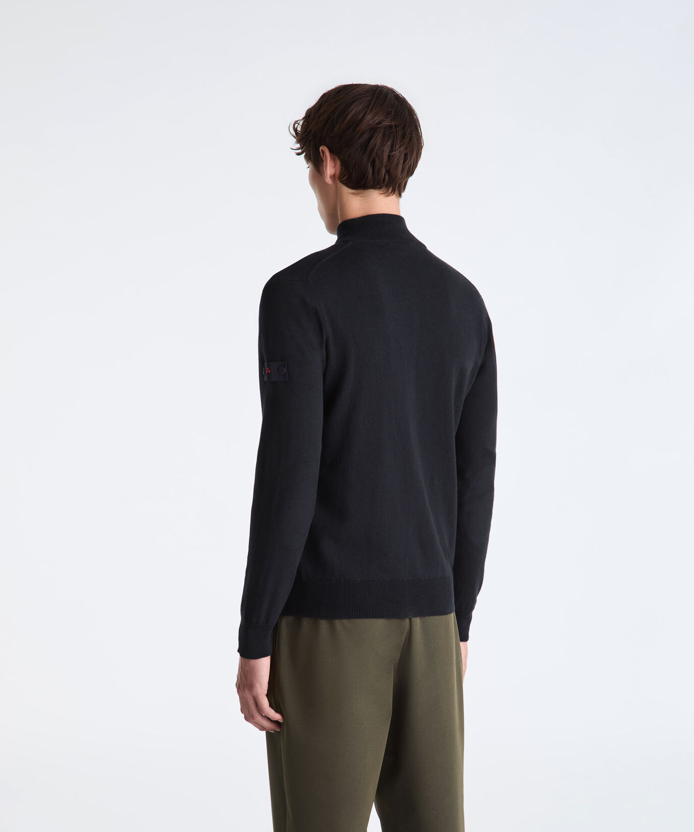 Wool and Cotton Blend Sweater with Central Zip  Peuterey - large image number 3
