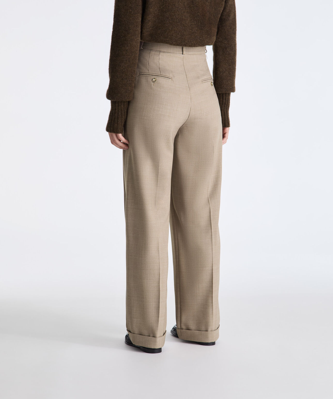 Worst Wool Blend Tailored Trousers  Peuterey - large image number 3