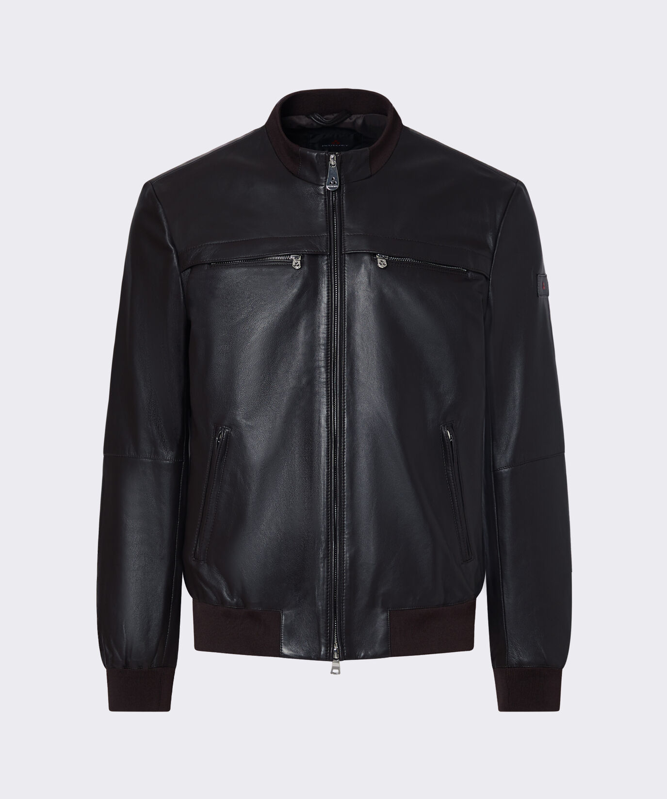 Veste en cuir avec poches poitrine  Peuterey - large