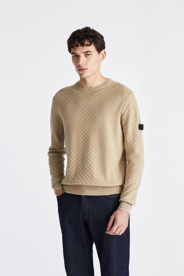 Pull avec construction g&eacute;om&eacute;trique  Peuterey - medium