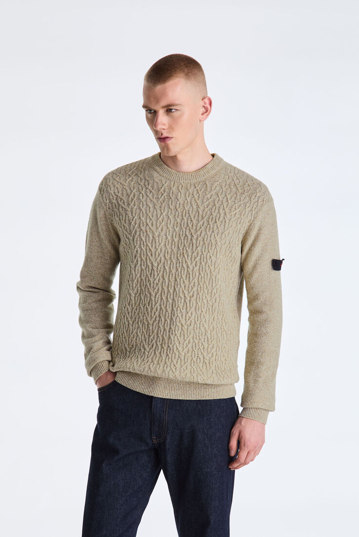 Moulin&egrave; Wool Cable Knit Sweater  Peuterey - medium