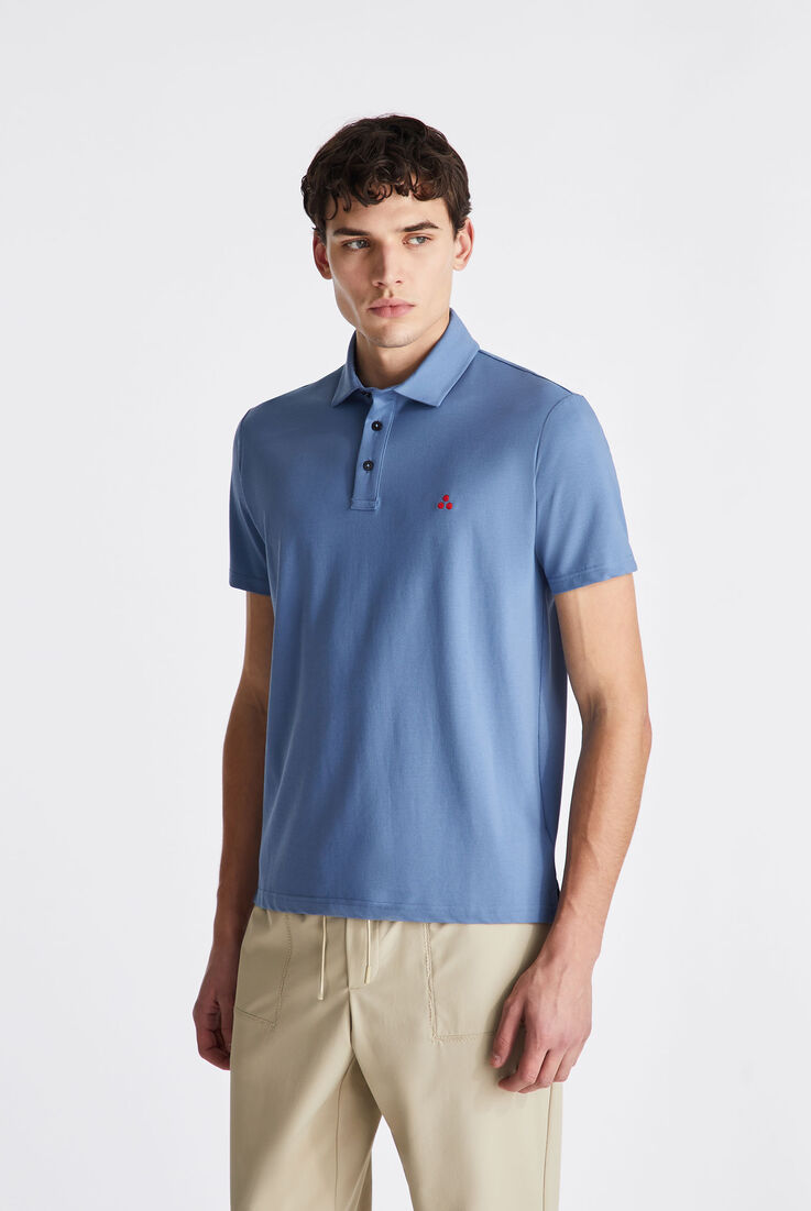 Polo en piqu&eacute; stretch de coton  Peuterey - medium