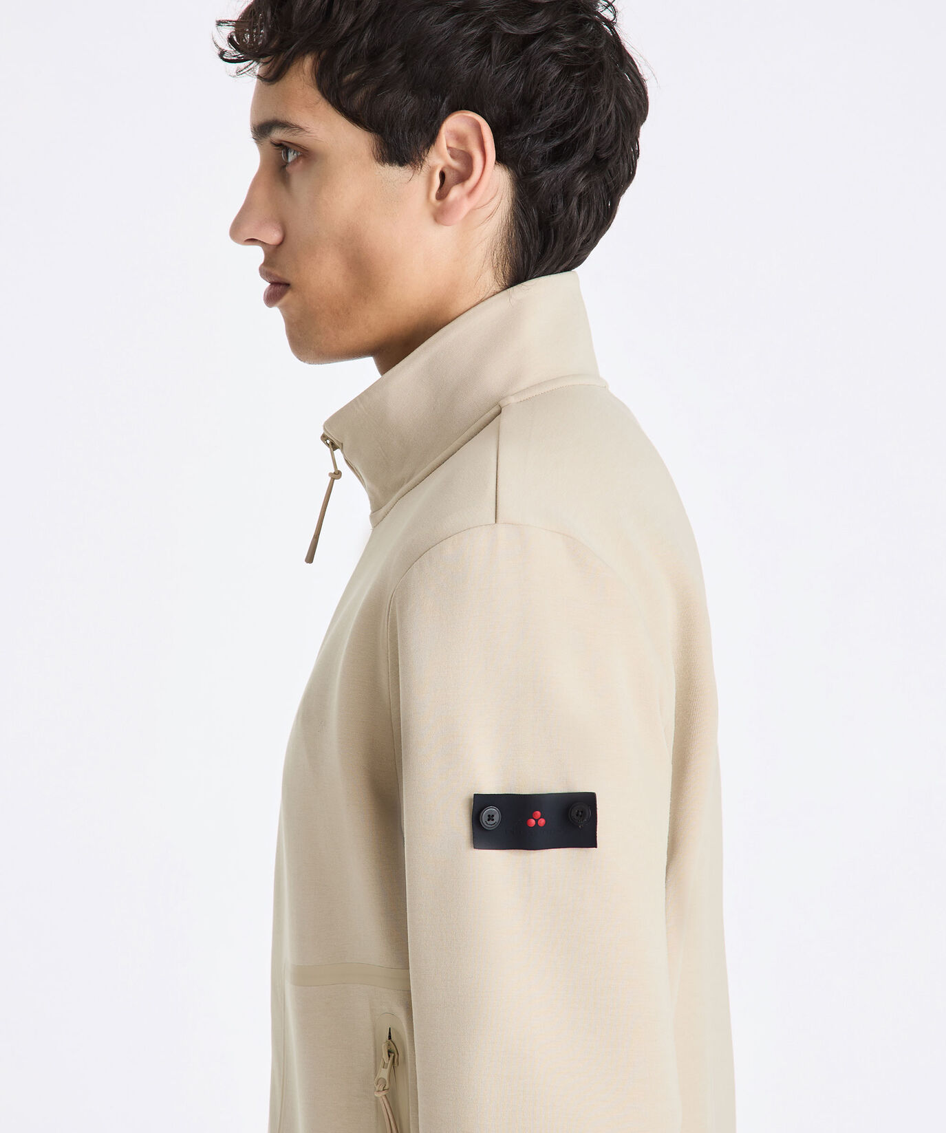 Sweat-shirt &agrave; poches avec d&eacute;tails gans&eacute;s gomm&eacute;s  Peuterey - large