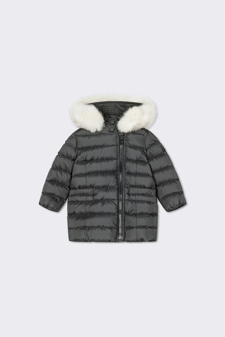 Down Jacket with Asymmetric Zip and Fur  Peuterey - medium