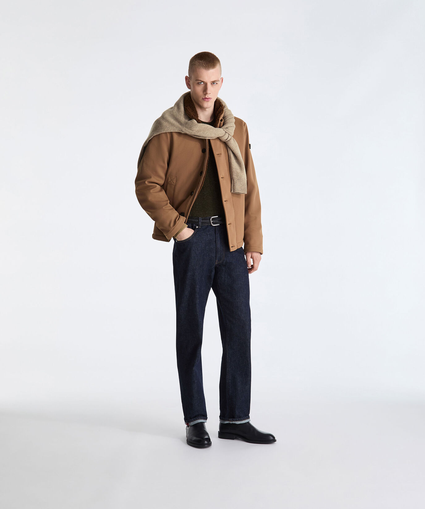 Short Jacket with Faux Fur Lining  Peuterey - large image number 0
