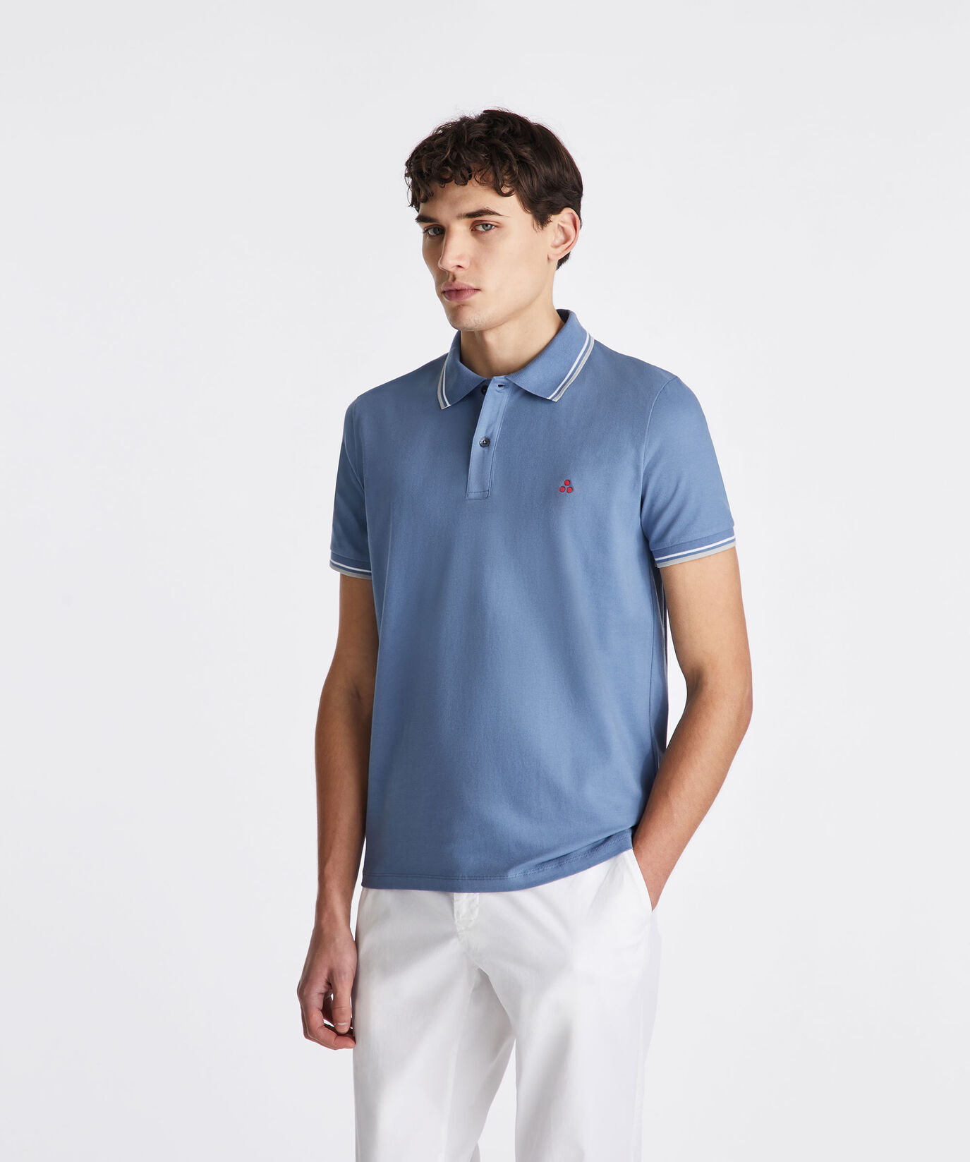 Stretch cotton pique polo shirt  Peuterey - large image number 1