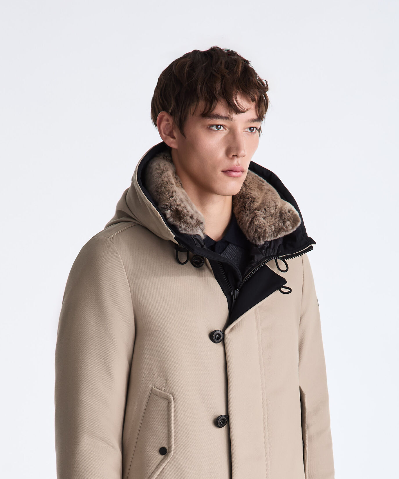 Functional Parka with Fur Edging  Peuterey - large