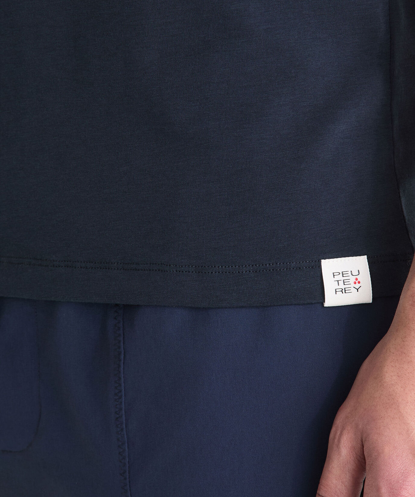 T-Shirt aus Baumwollstretch mit Printlogo  Peuterey - large