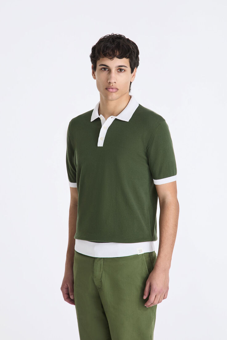 Poloshirt aus Baumwolltrikot mit kontrastfarbenen Details  Peuterey - medium
