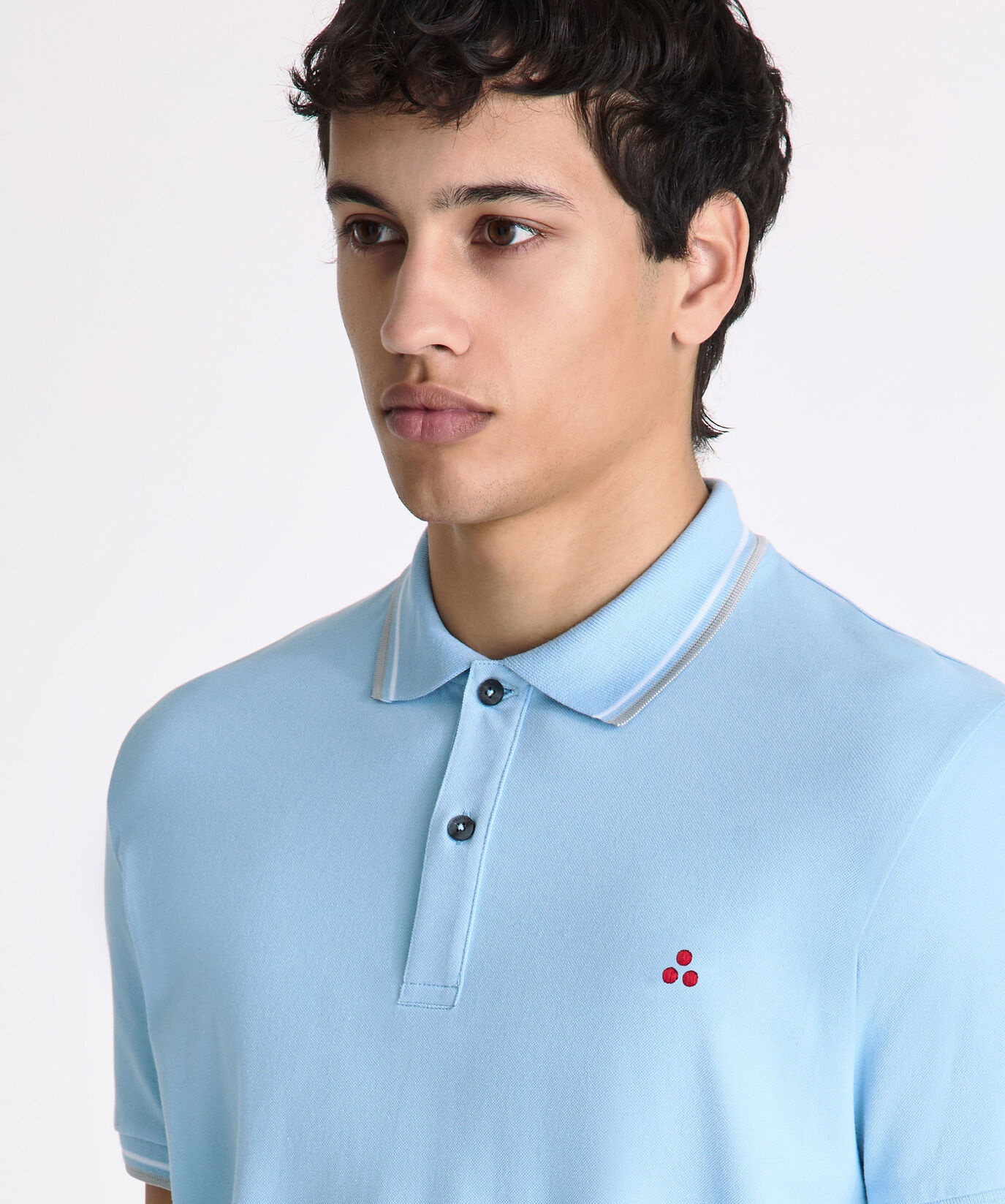 Stretch cotton pique polo shirt  Peuterey - large image number 2