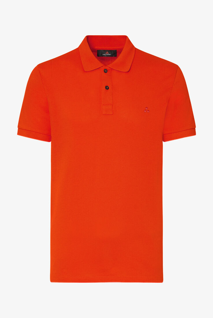 Polo in cotone piqu&eacute; con logo ricamato  Peuterey - still-fondo-neutro