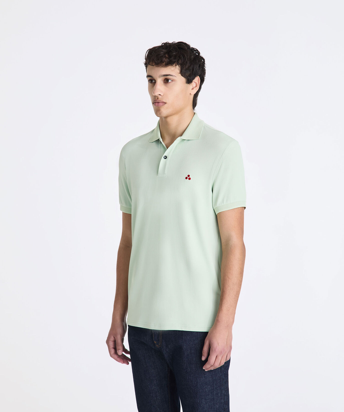 Polo de piqu&eacute; de nailon el&aacute;stico  Peuterey - large image number 1