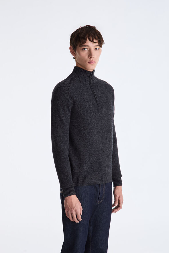 Moulin&eacute; Wool Sweater with Half Zip  Peuterey - medium