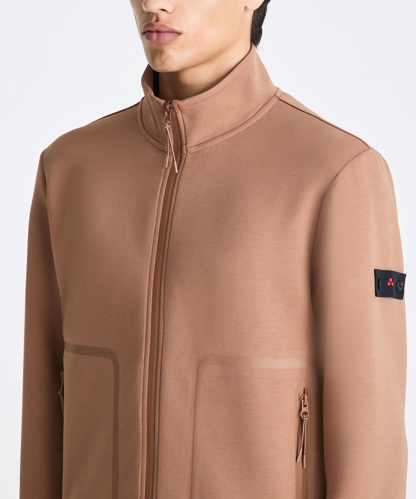 Sweat-shirt &agrave; poches avec d&eacute;tails gans&eacute;s gomm&eacute;s  Peuterey - large