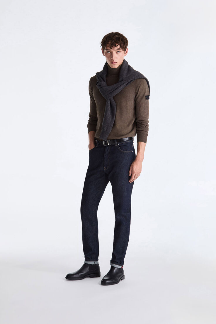 Wool and Cotton Blend Turtle-Neck Sweater  Peuterey - medium