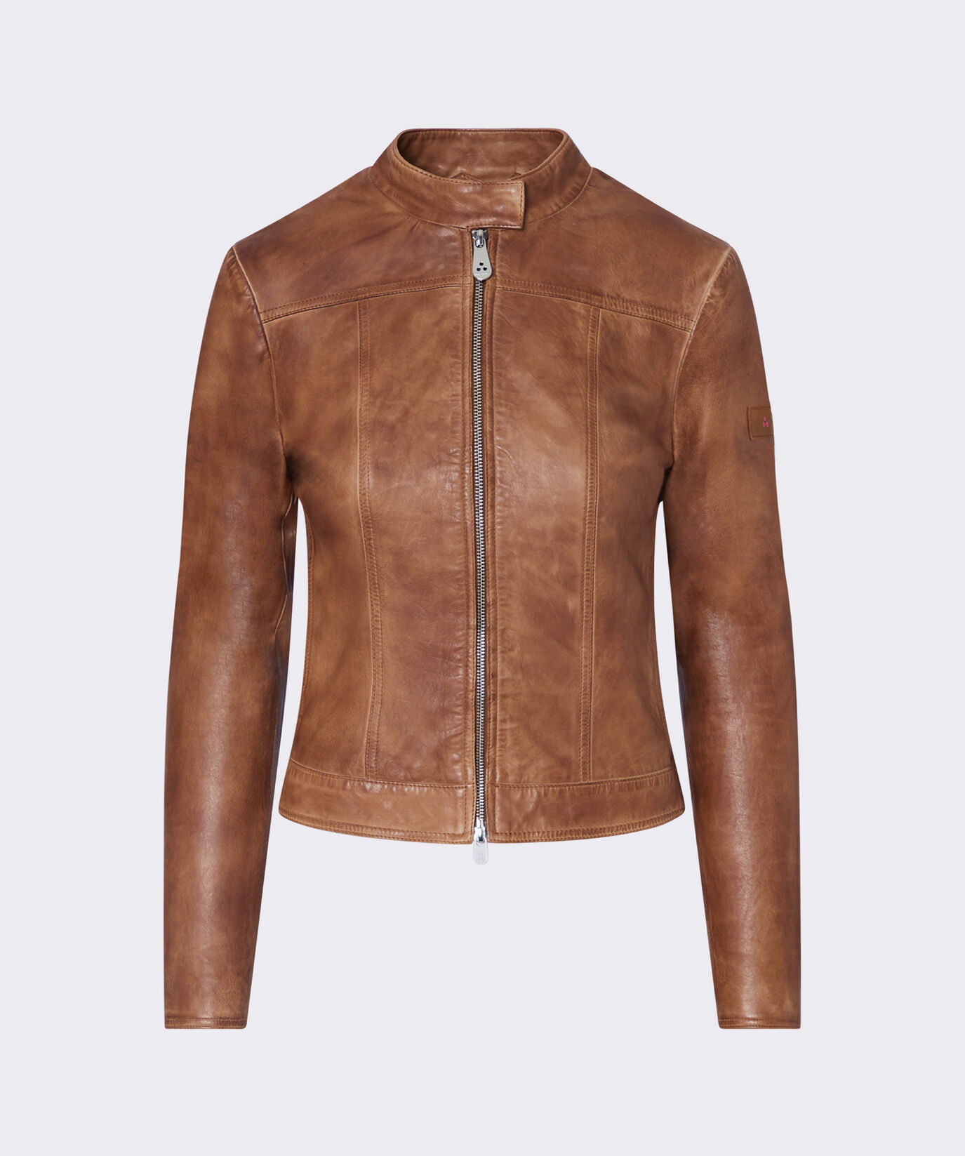 Chaqueta biker de cuero efecto desgastado  Peuterey - large image number 3