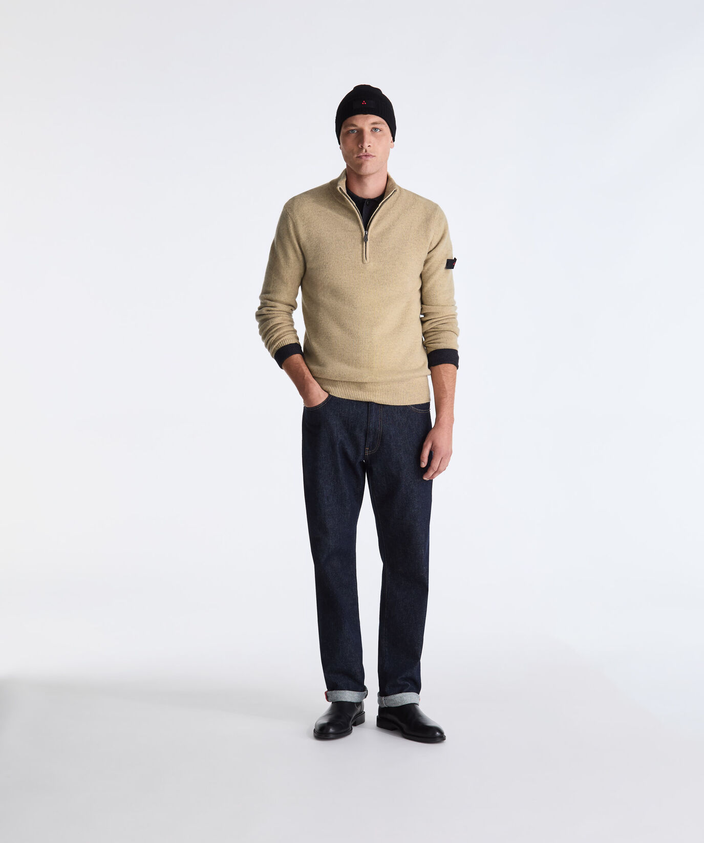 Maglia mezza zip in lana yak  Peuterey - large image number 0