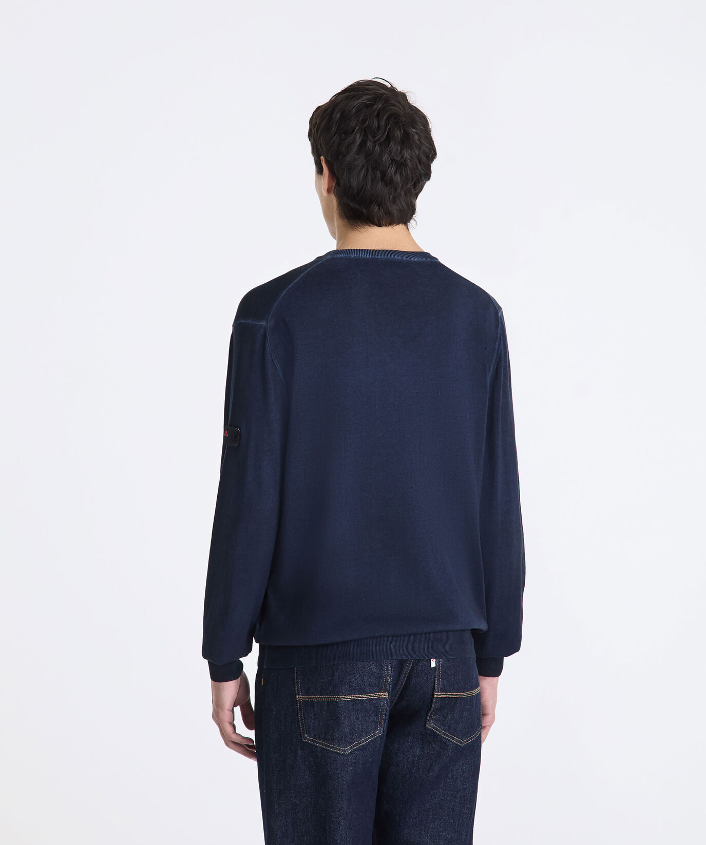 Pullover aus st&uuml;ckgef&auml;rbtem Baumwolltrikot  Peuterey - large