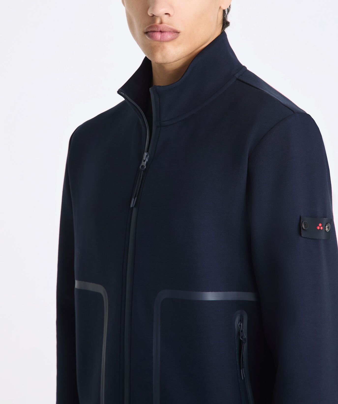 Felpa con tasche con nastrature gommate  Peuterey - large