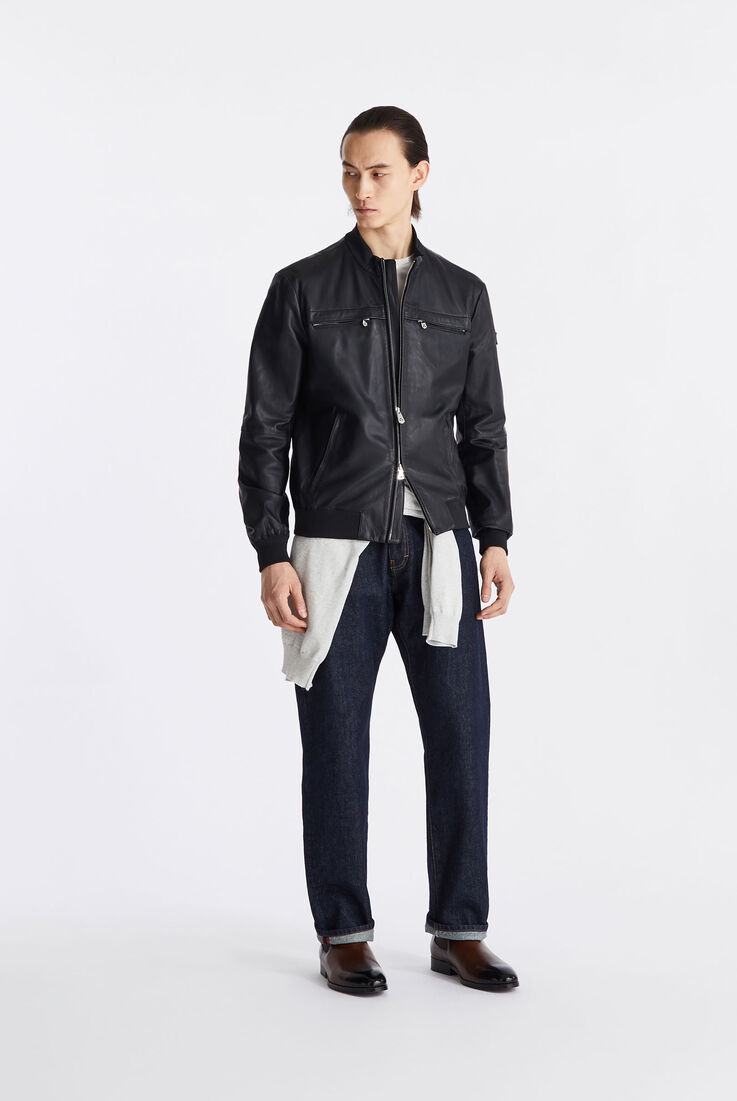 Leather jacket with chest pockets  Peuterey - medium