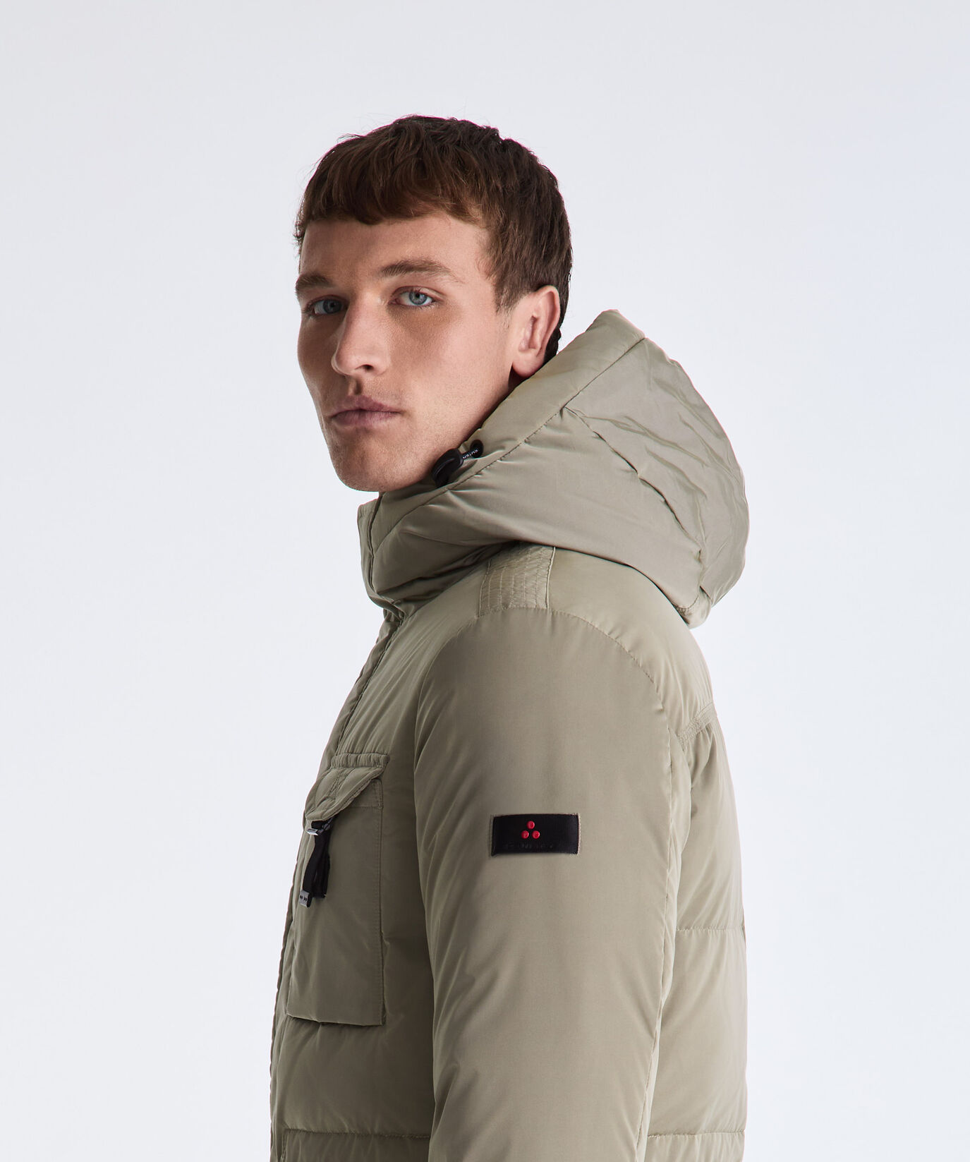Taffeta Field Jacket with Fur Hood  Peuterey - large