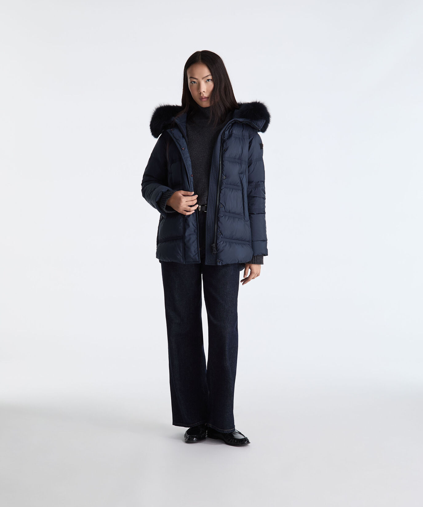 Puffer Jacket with Fur Edging  Peuterey - large image number 0