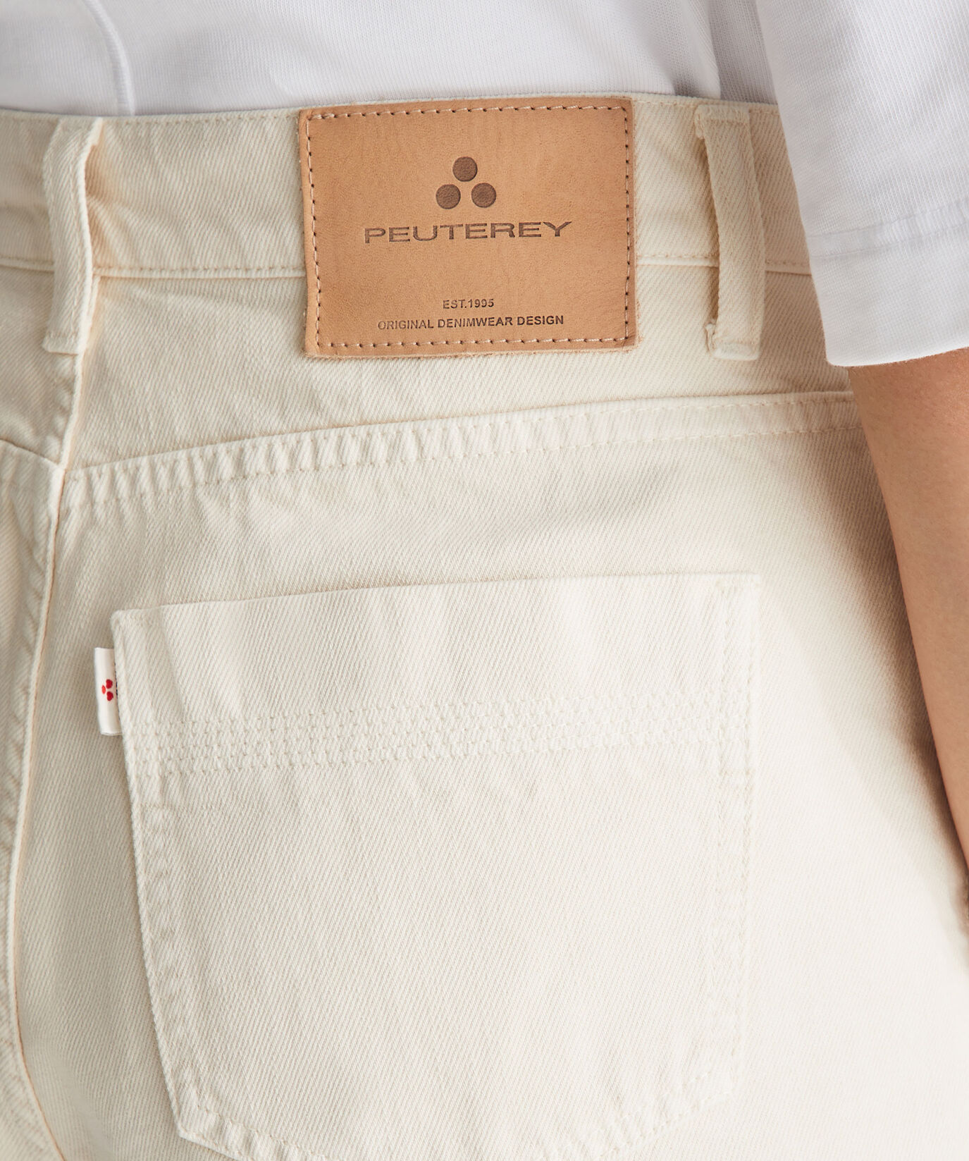 Pantaloni in twill di cotone mom fit  Peuterey - large