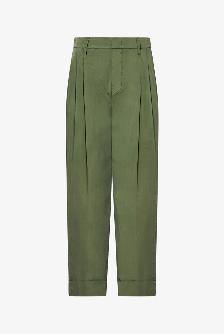 High-waisted cotton poplin trousers  Peuterey - still-fondo-neutro