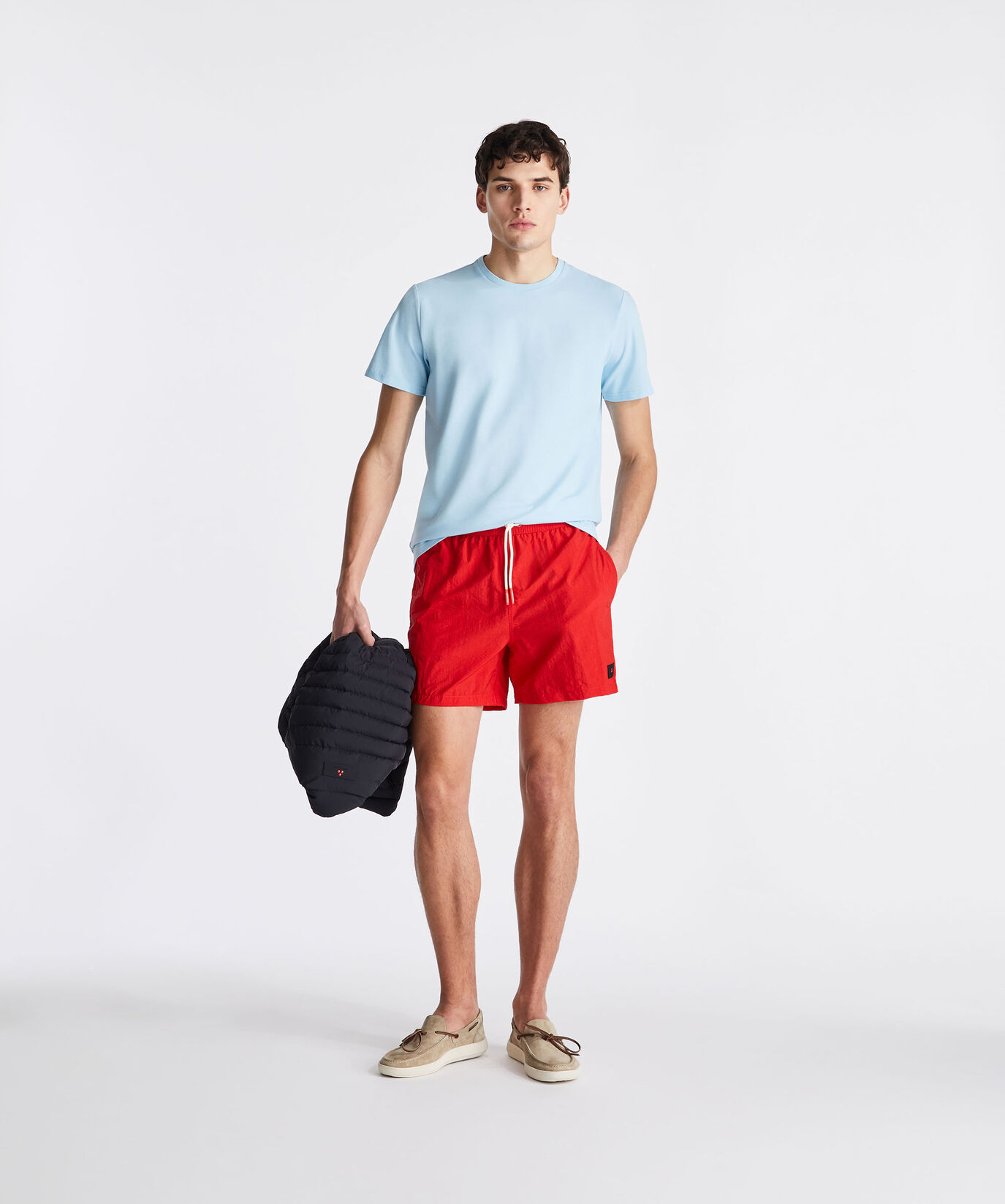 Stretch cotton and silk pique t-shirt  Peuterey - large image number 0