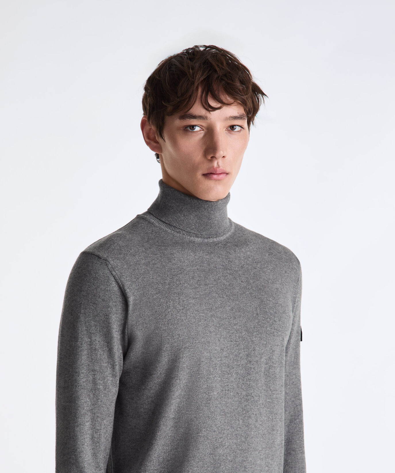 Wool and Cotton Blend Turtle-Neck Sweater  Peuterey - large