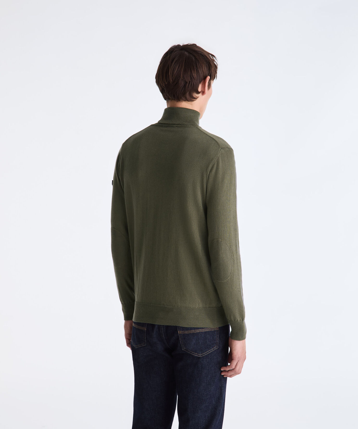 Wool and Cotton Blend Turtle-Neck Sweater  Peuterey - large