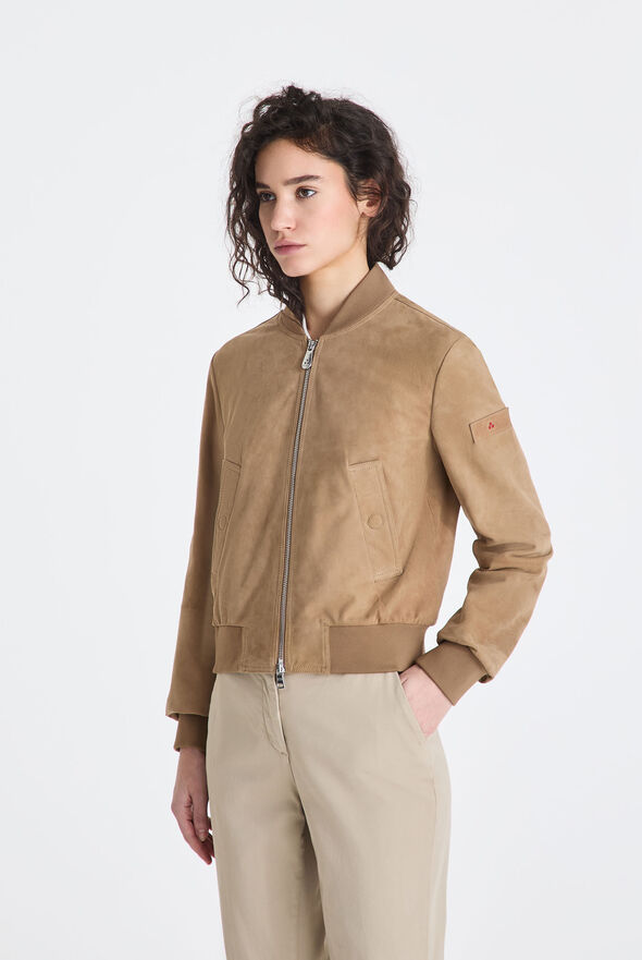 Blouson bomber court en daim  Peuterey - medium
