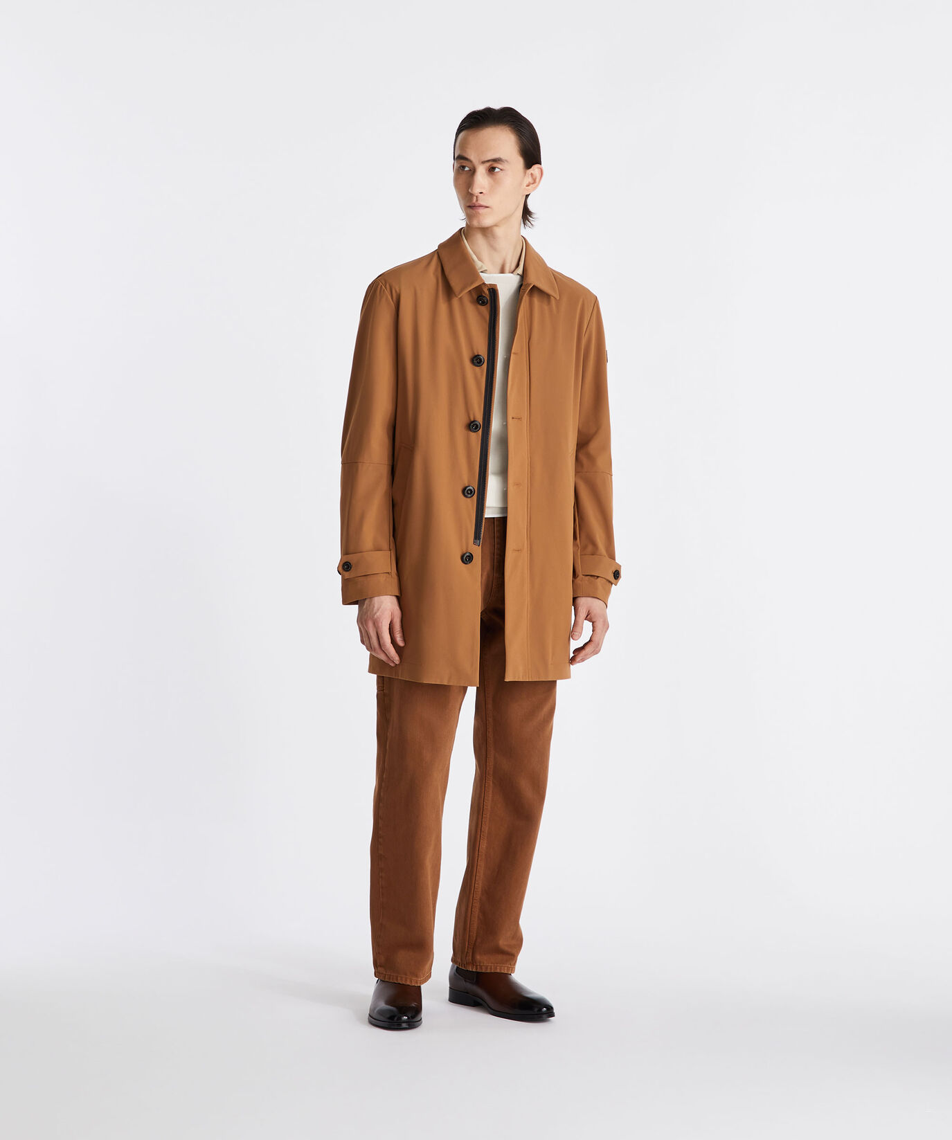 Matt poplin technical trench coat  Peuterey - large image number 0