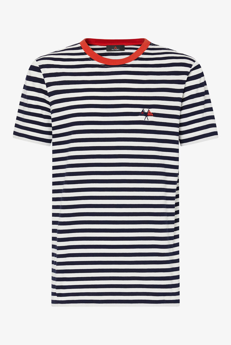 Striped T-shirt with contrasting-colour collar  Peuterey - still-fondo-neutro