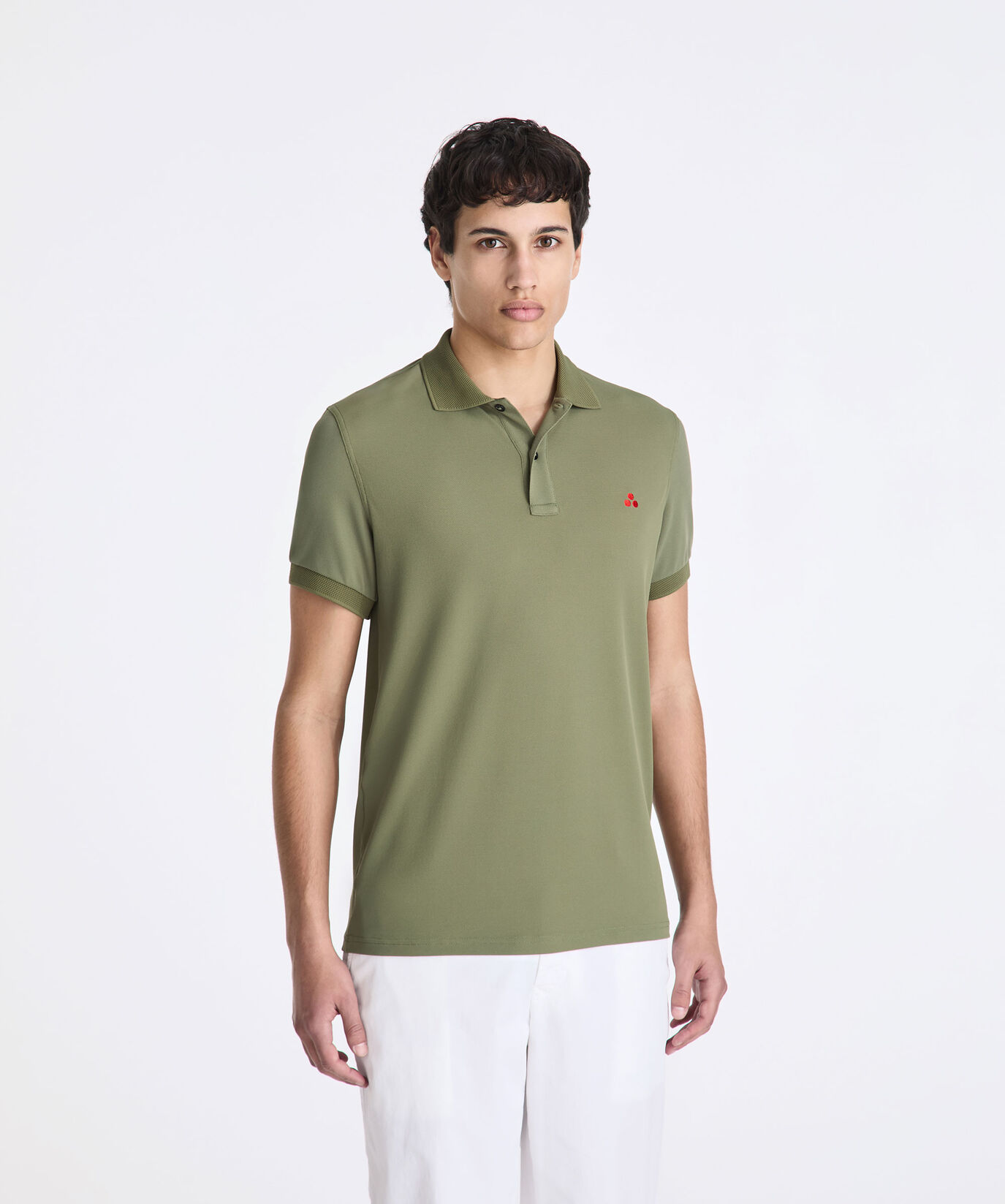 Polo de piqu&eacute; de nailon el&aacute;stico  Peuterey - large image number 1