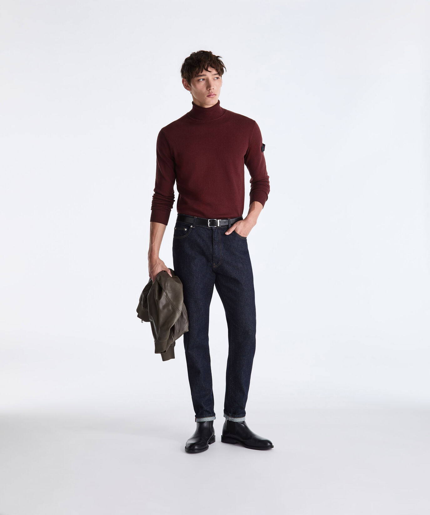 Wool and Cotton Blend Turtle-Neck Sweater  Peuterey - large image number 0
