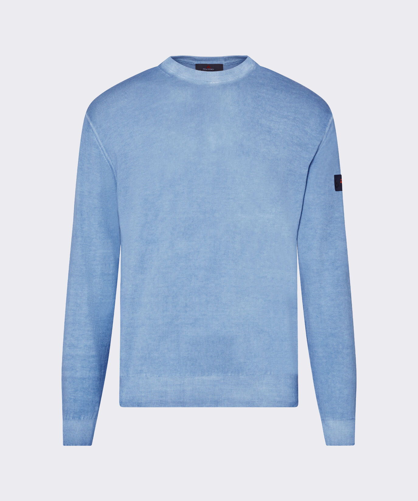 Pull en tricot de coton teint en pi&egrave;ce  Peuterey - large