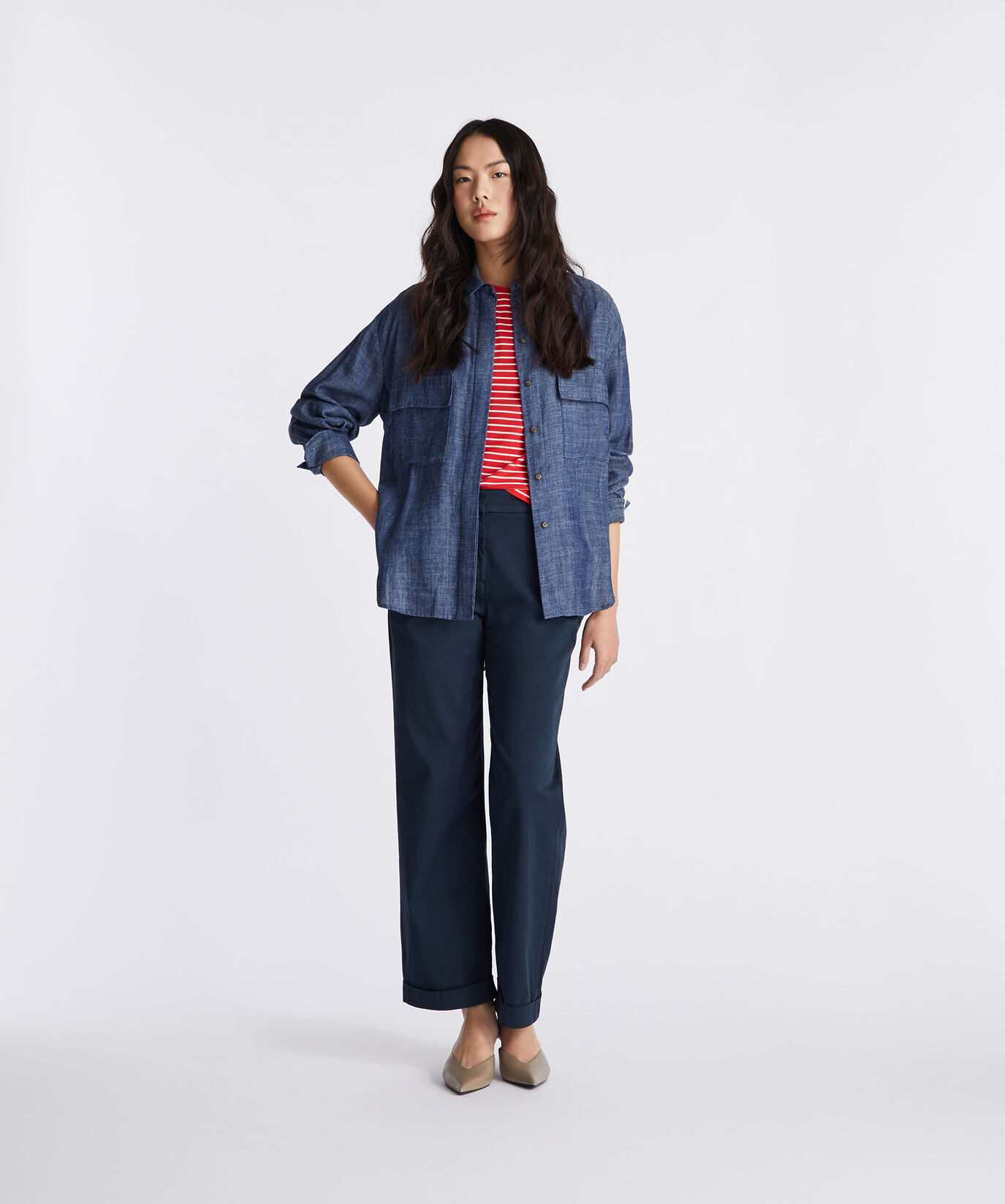 Stretch cotton gabardine trousers  Peuterey - large image number 0