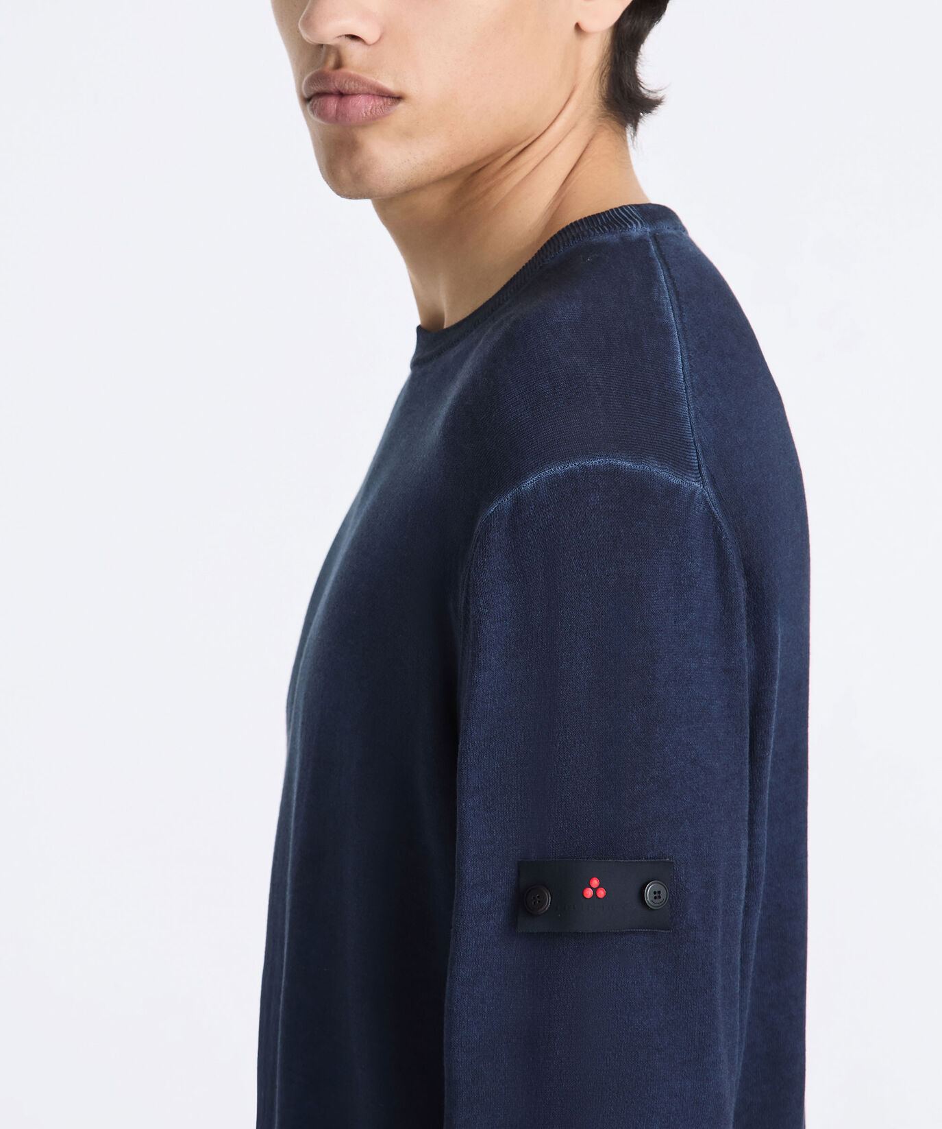 Pullover aus st&uuml;ckgef&auml;rbtem Baumwolltrikot  Peuterey - large
