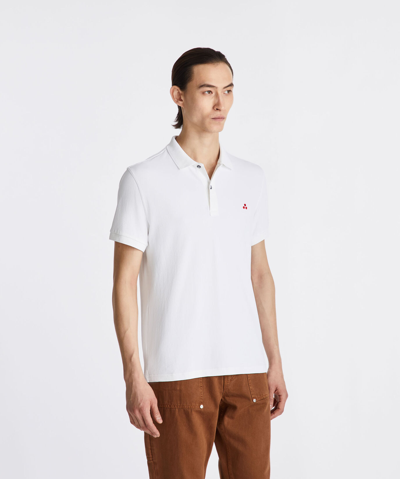 Polo de piqu&eacute; de nailon el&aacute;stico  Peuterey - large image number 1