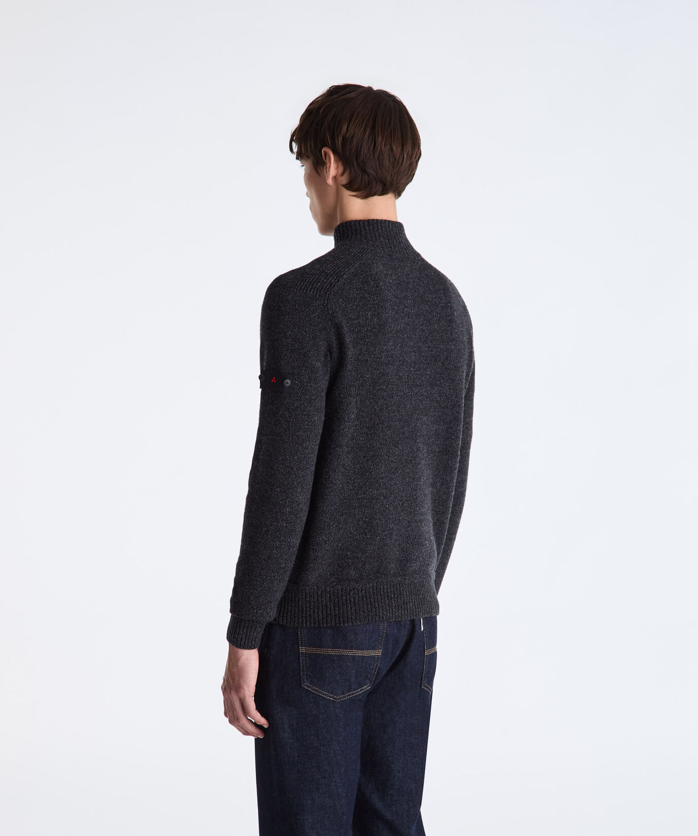 Moulin&eacute; Wool Sweater with Half Zip  Peuterey - large