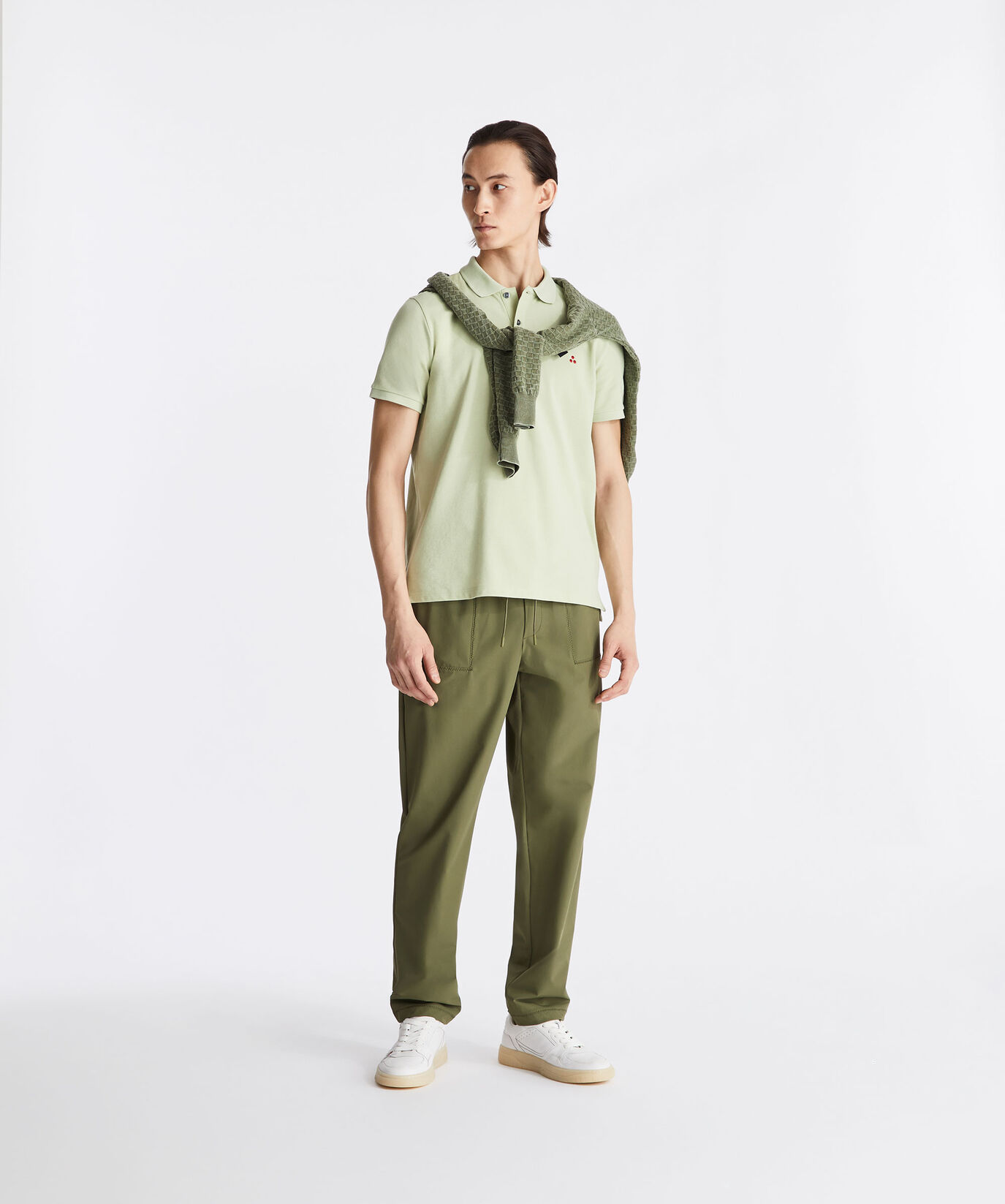 Cotton pique polo shirt with embroidered logo  Peuterey - large image number 0