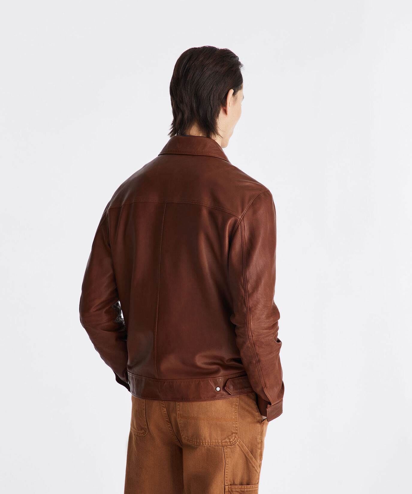 Veste en cuir avec col  Peuterey - large