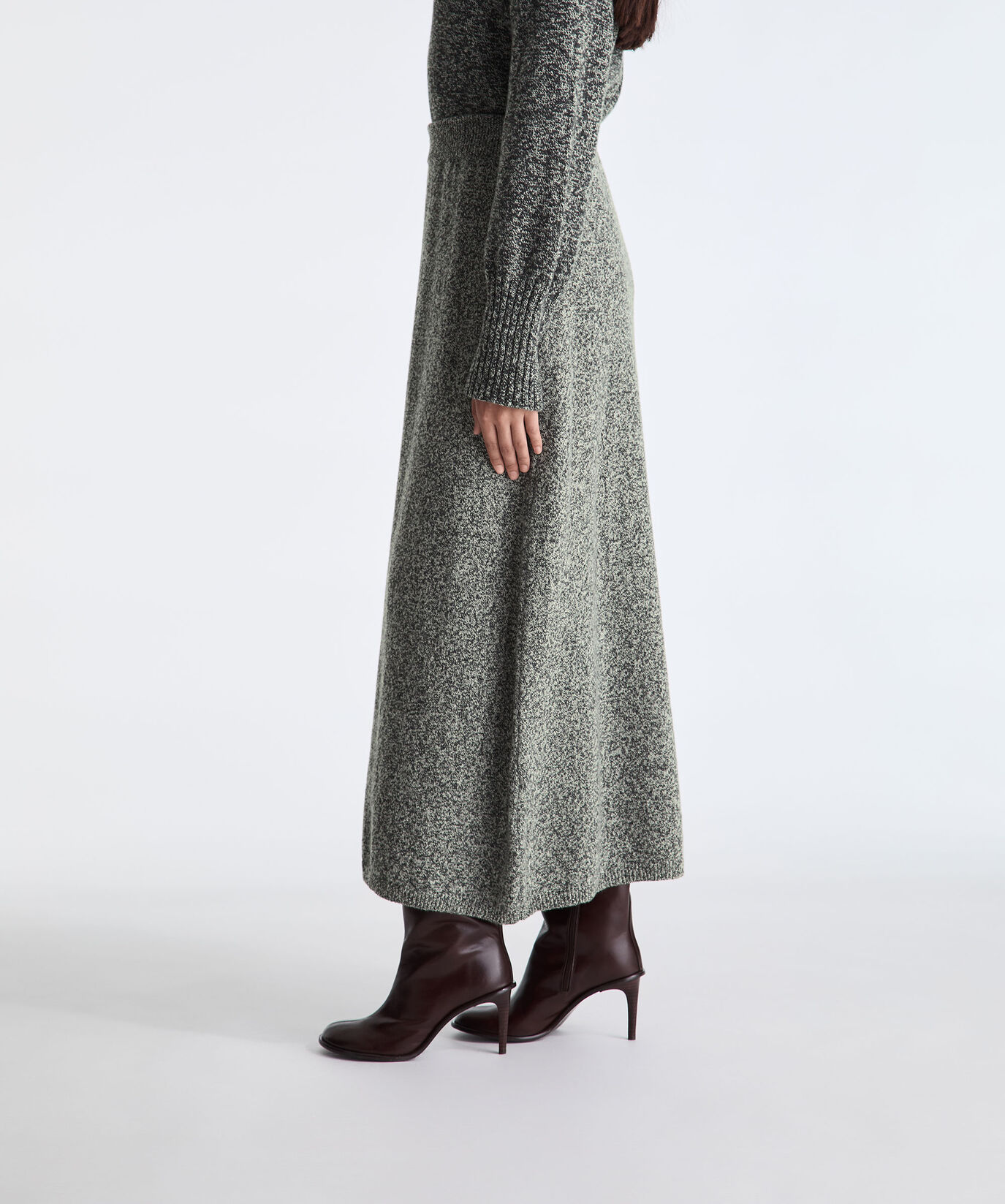 Long Moulin&eacute; Wool Skirt  Peuterey - large