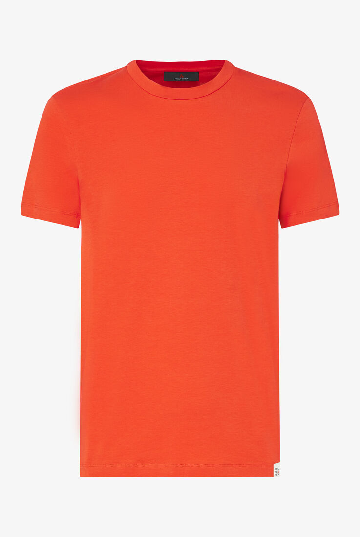 Stretch cotton T-shirt with printed logo  Peuterey - still-fondo-neutro